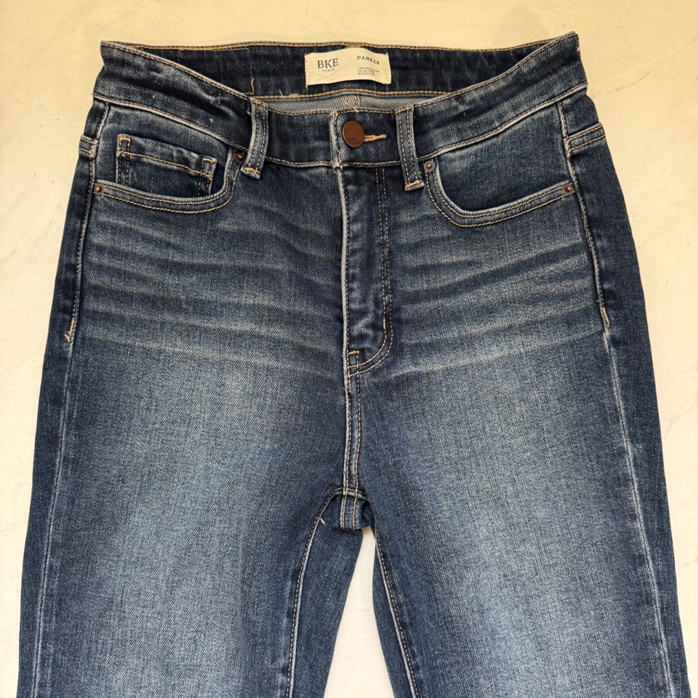 BKE Denim Size 24 Parker Universal Fit High Rise Bootcut Jeans Western Country - Picture 3 of 7